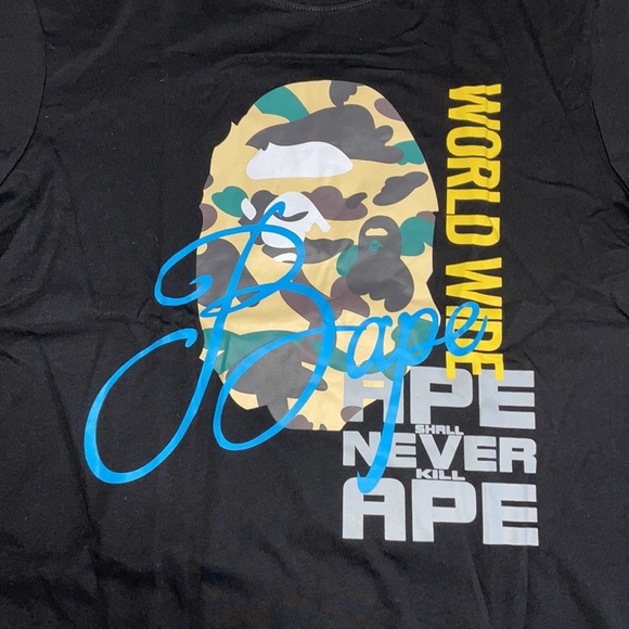 Bape World Wide shirt 2022 summer - Picture 3 of 7